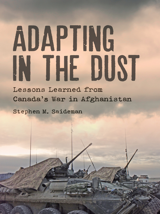 Title details for Adapting in the Dust by Stephen M. Saideman - Available